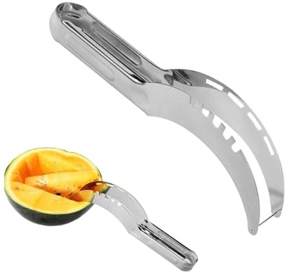 Tagliafrutta,Gadget Da Cucina Ergonomico Con Impugnatura Antiscivolo - Taglia Anguria A Fette,Per Donne, Uomini E Adulti, Indicato Per Campeggio, Picnic, Cucina, Feste, Vacanze E Riunioni