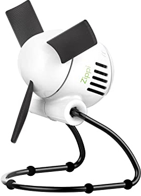 Vornado Zippi Small Personal Fan, Foldable Cooling for Desk, 2 Speed Settings, Soft Nylon Blades, Directable Airflow, Perfect Fan for Office and Bedroom, Multiple Color Options, Ice White