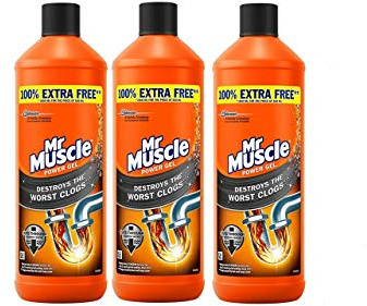 Mr Muscle Sink & Plug Unblocker 1L Pack of 3-885996 x 3 - Packaging May Vary