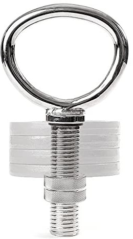 NewMe Fitness Mango de pesa rusa ajustable para entrenamiento de fuerza, juego de pesas rusas para discos de peso, entrenamiento en casa o gimnasio, diseño ergonómico de 1 pulgada para un agarre