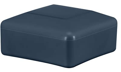 EMFA Capuchon pour poteau carré 70x70 mm Anthracite 5 pièces chapeau de clôture tube plastique 7x7 cm