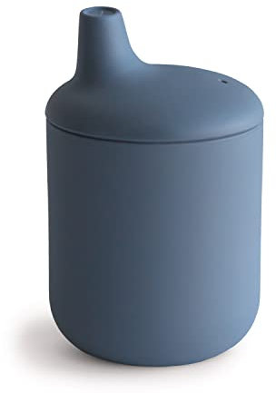 mushie Schnabeltasse | BPA-Frei Silikon, für Babys ab 6 Monaten | Sichere, Hochwertige & Langlebige Erstausstattung für Kleinkinder Kinder Jungs & Mädchen | Tradewinds