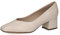 CAPRICE Damen Pumps aus Leder Kleiner Absatz, Cremefarben (Cream Perlato), 39 EU