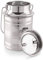 BishtHub Pot à lait en acier inoxydable avec couvercle - 2 litres