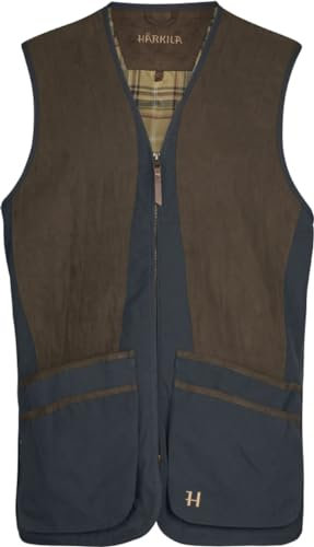 Härkila Rannoch HSP Schießweste Blau - Jagdweste Schießsport Skeet und Trap - Skeetweste für Sportschützen , Größe:50