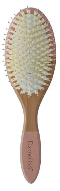 Demeliss Beauty - Brosse Plate Démêlante en Bois