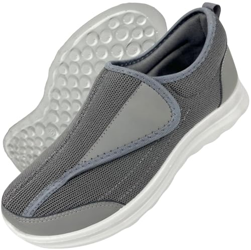 Zapatillas Deporte Zapatos Hombre Extra Ancho Sandalias Anchas para Hombre Zapatillas Pie Diabetico Verano Hombre Antideslizantes y Cómodos Zapato Confort