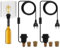 2 Pezzi Portalampada per Bottiglia con Interruttore e Cavo 240CM, Kit Lampada Bottiglia, Portalampada E27, Adattatore Portalampada per Bottiglia, Bottle Lamp Kit per Lampade Fai Da Te Bottiglia