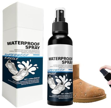 Huvqianu Spray impermeable para zapatos, spray de protección nano de 120 ml, spray líquido para calzado, protector de manchas para zapatos, spray impermeabilizante para tenis, spray de protección de