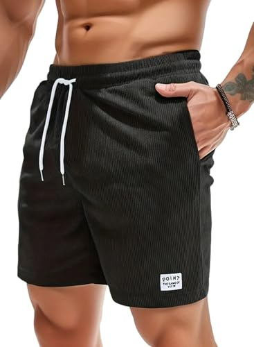 Shorts i bomull i manchester för män med fickor