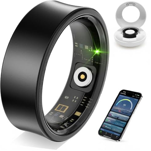 Ultra Light Smart Ring for Women Men -2.5g Fitness Tracker Ring with Heart Rate Monitor, Blood Oxygen, Sleep Tracker, 10ATM Waterproof, Step tracker, 7 Day Battery Life ,iOS/Android Compatible