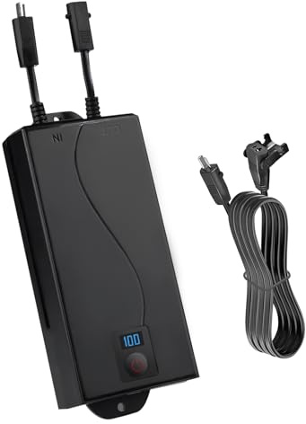 PinPure Batterie 2500 mAh pour fauteuil inclinable, alimentation universelle à 2 broches, écran LCD, pour fauteuils inclinables électriques et fauteuils élévateurs, noir