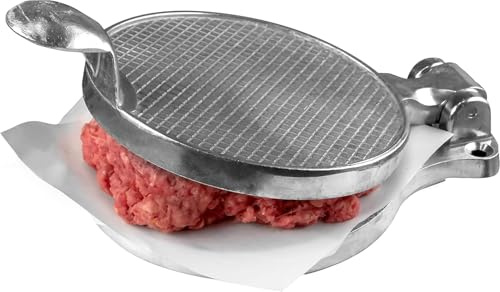 Pressa professionale per hamburger, antiaderente, per hamburger perfetti da 1,8 kg, facile e veloce da usare, per grigliare, barbecue e preparazione dei pasti