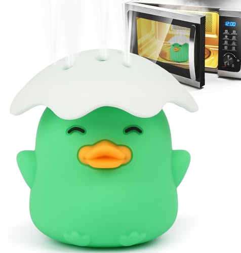 NEW Microwave Steam Cleaner, Duck Microwave Cleaner, Just Add Vinegar and Water, Cut Cleaning Time by Half, Kitchen Gifts Accessories Gadgets (Green)
