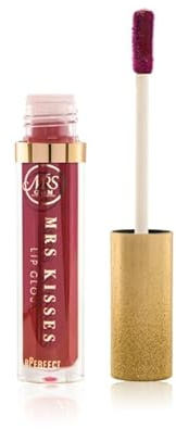 BPerfect x Mrs Glam – Mrs Kisses Lip Gloss – Shade: 10 Deeply Elegant – A stunning wine red shimmer gloss with glitter reflects – 3.5ml
