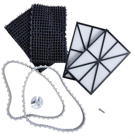 Glomc Kit di pulizia per piscina Hayward Tigershark Rc9950Cub Rc9990Cub Rc9955Cub con spazzole filtri tracce e girante, set da 7 pezzi per la manutenzione della piscina all'aperto