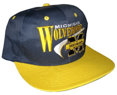 Drew Pearson Vintage Snapback Cap NOS Michigan Wolverines