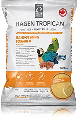 Hagen Tropican Hand Feeding Parrot Food, 4.4 lb. - Hari Baby Bird Food for Optimal Growth