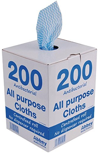 200X Jantex Antibacterial All Purpose Cloth Blue Home Kitchen Cleaning Wiping