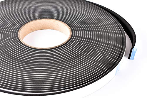 Sponge Neoprene Stripping W/Adhesive 3/4in Wide X 1/8in Thick X 50ft Long
