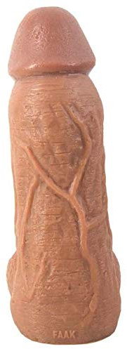 Yrrddxxoo enorma roliga dildos-leksaker lätt att sträcka sugkopp naturtrogen Adult An?s leksaker - 25 cm Yrrddxxoo (färg: Brun)