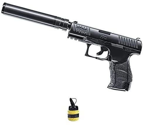 Pistola Airsoft Walther PPQ Navy Kit Molla (Calibro 6mm) | Arma corta a caricamento manuale + caricatore (Potenza: 0,29 joule)