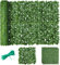 Artificial Ivy Fence Screening 5m x 1m (196x39in), Green Fencing Hedge Roll Wall Privacy with 50 Green Nylon Ties, Ivy Leaves Fence UV Fade Protected for Outdoor Garden Decor, Party, Wedding