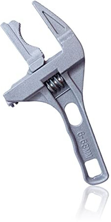 Amindz Llave Inglesa Ajustable,Llave Inglesa Gran Apertura de Aluminio,Llave Ajustable Gran Apertura de 6-68mm,Llave Fija para Tuercas Tubo en Lavabo Baño