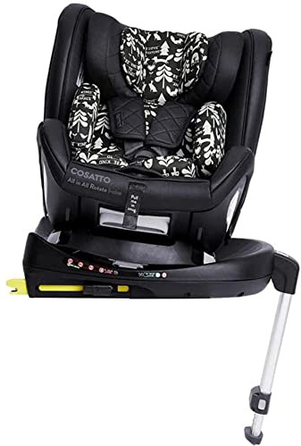 COSATTO Autositz All in All Rotate i-Size 360° Spin - 360° drehbar, Gruppe 0+123, 0-36 kg, 0-12Jahre, ISOFIX, ERF, Anti-Flucht (Silhouette)
