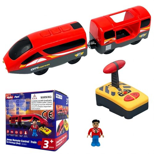 OBEST Train Télécommande Jouet, Train de Locomotive, Voiture Jouets Éducatif pour les jeunes enfants