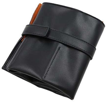 Dickly Rollo de Reloj de Cuero PU, Bolsa de Reloj, Rollo de joyería Universal con Capacidad para 6 Relojes de Pulsera, Organizador de Estuche Enrollable,