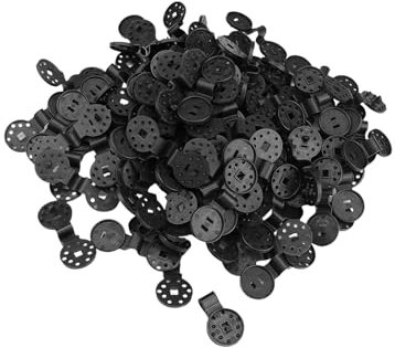 LWLWA Hebilla Fija de Red Parasol 100 Piezas, Negro Clip de Red para Sombra, Antioxidante Clip de Red de Jardin Resistente Clima, para Jardines, Redes, Antipájaros, Invernaderos