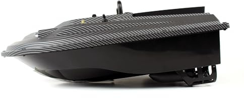 Baitster Futterboot Carbon Köderboot Karpfenangeln RTR inkl. Akku, Ladegerät Wireless LED Licht für Seen, Flüsse (mit GPS)