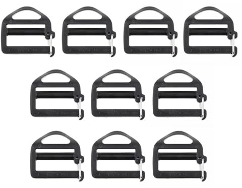 PEILINZE Webbing Hook Clip 25Mm 1Inch Strap Belt Buckle With Open Lock End Clasp Connector Slide Buckle Ladder Slider Replacement