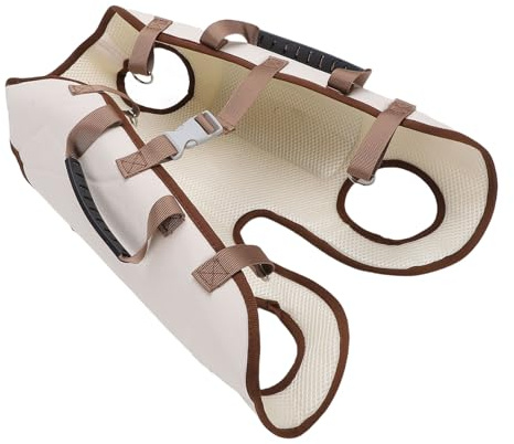 Yechiry Dog Lift Harness, Full Body Dog Sling with Handle, Leash & Shoulder Straps, Adjustable Hind Leg Support for with Joint Injuries, Arthritis, Paralysis Assist Walking (L)