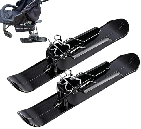 Qokeeu Set da sci per passeggino, Balance Cycling, set da sci per bambini, scooter da neve, per passeggini, snowboard, scooter da neve, per bicicletta, da golf, sedie a rotelle,