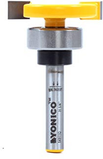Yonico 14911q 1/4-Inch x 1/4-Inch Top Bearing Slot Cutter Router Bit 1/4-Inch Shank