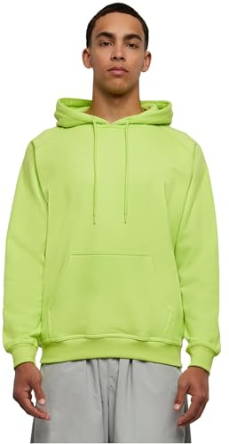 Urban Classics Herren Kapuzenpullover Blank Hoody, klassischer Hoodie für Männer, Loose Fit, XL, frozen yellow