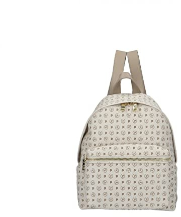 Pollini Zaino Donna in Pvc+Pelle Avorio - Ghiaccio