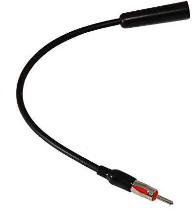 Anina 12” Universal Car AM FM Radio Antenna Extension Extender Cable Male to Female Antenna Adapter for Auto Stereo