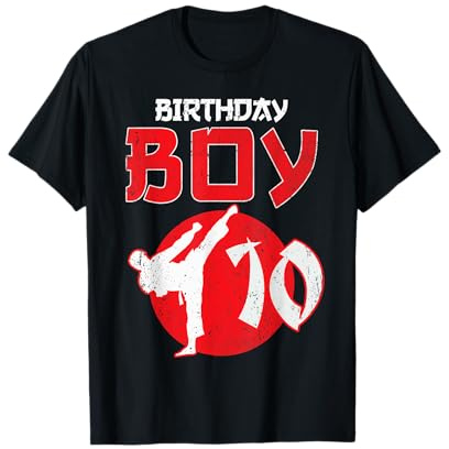 Karate Taekwondo 10 Years Old Birthday Martial Arts for Boys T-Shirt