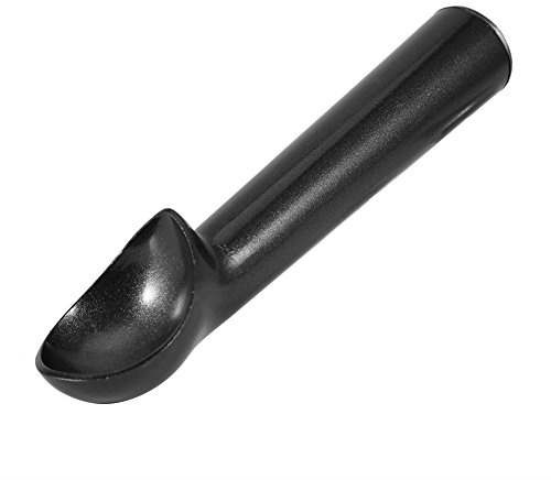 TYCIONG Paletta per Gelato in Alluminio Antigelo Antiaderente da 7 Pollici, Perfetta per Gelato, Gelato, Pasta per Biscotti, Sorbetto e Mandorle (Nero)