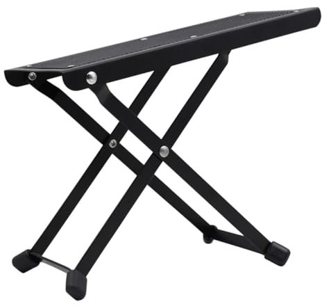 ibasenice Gitarren Tritthocker Fußhocker Gitarren Zubehör Musiker Zubehör Gitarrenhocker Gitarren Übungshocker Gitarrenstuhl Ruhehocker Gitarren Fußstütze Gitarren Rest Schwarz