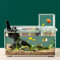 Nano-Unterdruck-Aquarium mit Filter und Licht, rechteckiges Aquarium mit LED-Licht, gleichmäßige Wartung, vakuumgehängtes Aquarium