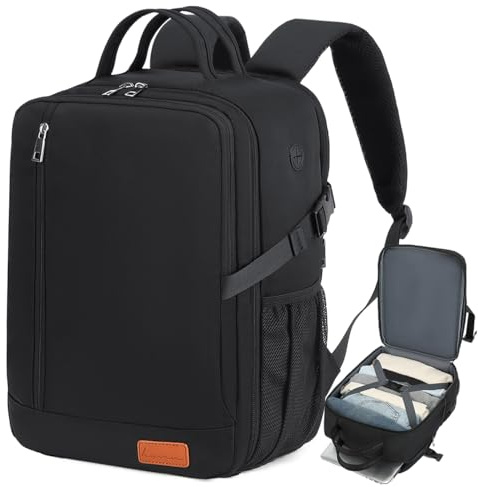 Lossga for Ryanair Cabin Bags 40x30x20 Underseat Anti Theft Carry-ons, Travel Backpack Cabin Size Hand Luggage Bag with Water Bottle Holder