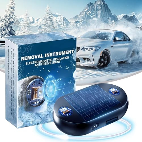 Vugttuon Electromagnetic Car Deicer Anti Freezing Snow Removal Device, Anti-freeze Advanced Car Accessories Electromagnetic Car Snow Removal Device Microwave Molecular Deicing Instrument Car Gadgets