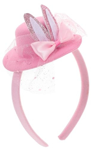 SUPVOX Bandeau Oreilles de Lapin Rose pour Fête de Pâques, Accessoire Cosplay Léger et Confortable, Serrage-tête Taille Unique Adapté Soirées Déguisement et Événements Festifs