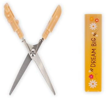 Legami – mini-barsax söt björn, teddy björn tema, liten och kompakt, vikbar, bärbar, exakt snitt, fjädersax, 1,8 x 8,8 cm