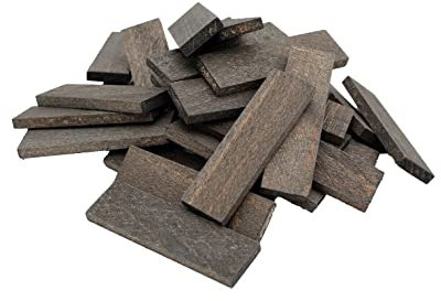 SILISTO Holz-Verglasungsklötze 80x24x6mm, 500 Stück mit der Farbe Schwarz - Abstandhalter, Unterlegplatten, Distanzklötze, Trageklötze aus Buchenholz (Hartholz)