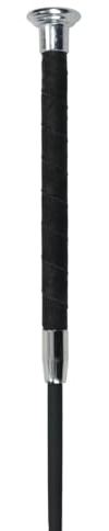 Fleck - Frusta da dressage in seta Premium, NERO-CHROME, 110cm